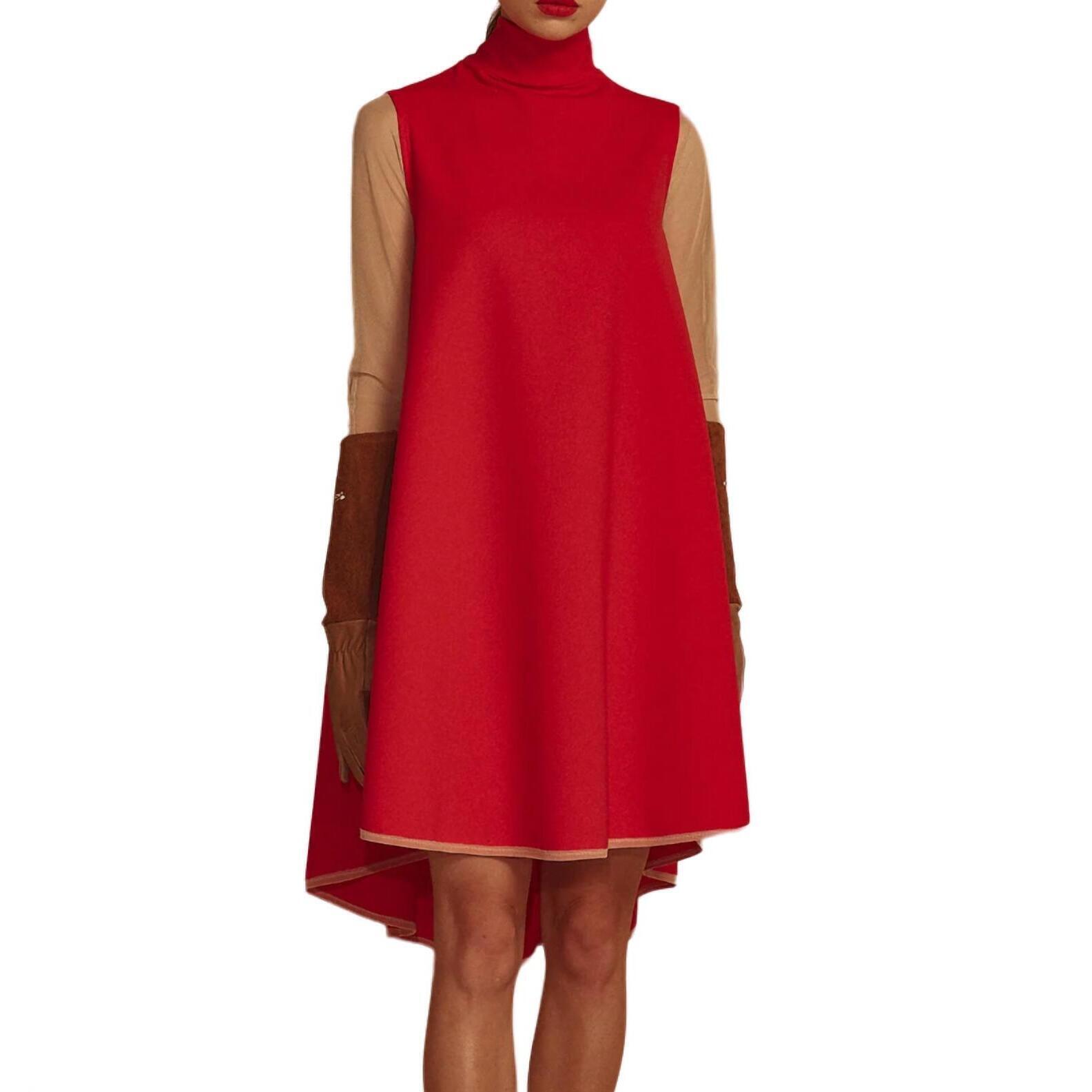 New Marie Saint Pierre Tadeo Sleeveless Dress In Ruby Tinta